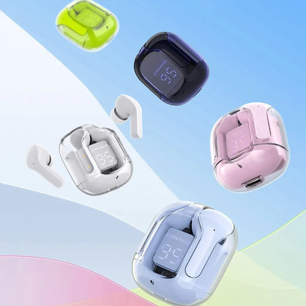 Air31 Earpuds Wireless Bluetooth 5.0 Sport Gaming Headsets Noise Reduction Earbuds Mic Headphones with LED Display Earphones