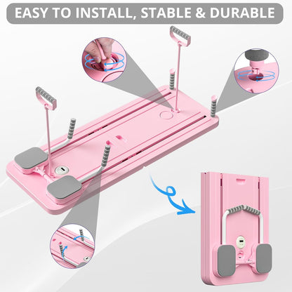 Professional Pilates Reformer Board Set - Versatile 5-in-1 Foldable Sliding Board for Home Use