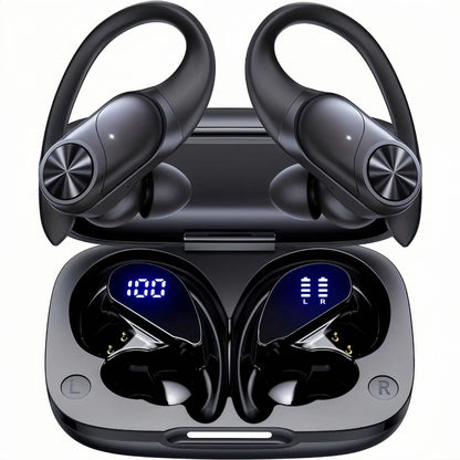 Wireless Bluetooth Long Range Sports Running Noise cancelling Earbuds